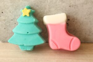 手作り石けん＆アロマテラピー教室precious oneのデザイン石けんクリスマス石けんの写真