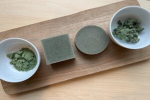 precious oneアロマ工房シェアソープ素材石けんよもぎパウダー石けん